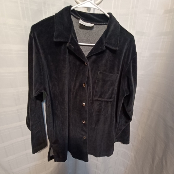 Gertrude Davenport womens button up blouse shacket size large - Picture 3 of 7